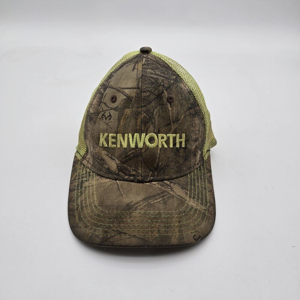 Kenworth Hat Mens Camo Adjustable Strapback Baseball Cap Mesh Neon Trucker